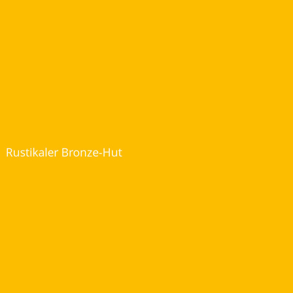 Rustikaler Bronze-Hut