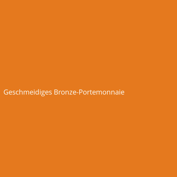 Geschmeidiges Bronze-Portemonnaie