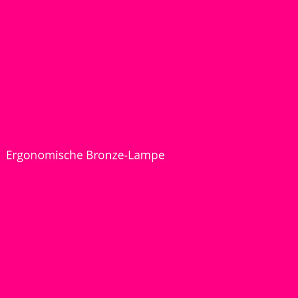 Ergonomische Bronze-Lampe