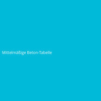 Mittelm&auml;&szlig;ige Beton-Tabelle