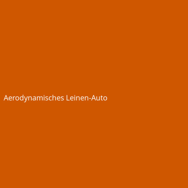 Aerodynamisches Leinen-Auto